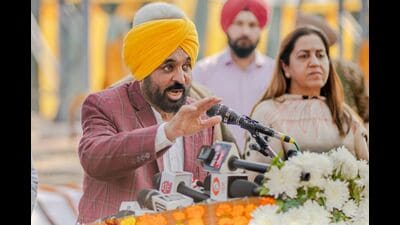 Chief minister Bhagwant Mann on Wednesday announced an increased state advised price (SAP) of ₹416 per quintal for sugarcane for the upcoming crushing season — ₹15 higher than last year’s rate of ₹401 and currently the highest SAP in the country, overtaking Haryana’s ₹415. Chief minister Bhagwant Mann on Wednesday announced an increased state advised price (SAP) of ₹416 per quintal for sugarcane for the upcoming crushing season — ₹15 higher than last year’s rate of ₹401 and currently the highest SAP in the country, overtaking Haryana’s ₹415.
