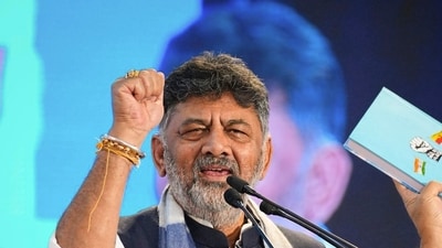 When asked about Rahul Gandhi’s alleged message to him, Shivakumar declined to share details. (File Image) When asked about Rahul Gandhi’s alleged message to him, Shivakumar declined to share details. (File Image)