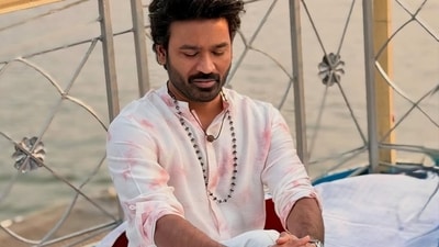 Dhanush posted pictures from Varanasi after promoting Tere Ishk Mein there. Dhanush posted pictures from Varanasi after promoting Tere Ishk Mein there.