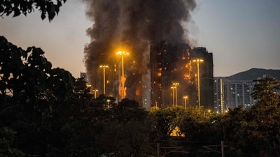 Residents of Wang Cheong House, Wang Tai House and Wang Sun House in Wang Fuk Court had made calls to say they were unable to escape (AFP) Residents of Wang Cheong House, Wang Tai House and Wang Sun House in Wang Fuk Court had made calls to say they were unable to escape (AFP)