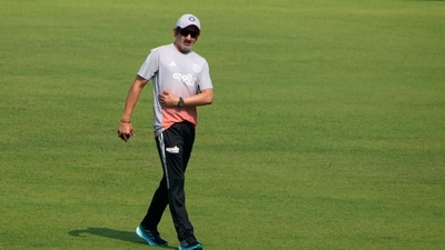 Gautam Gambhir gestures during the practice session ahead of first test match between India and South Africa. (AP) Gautam Gambhir gestures during the practice session ahead of first test match between India and South Africa. (AP)