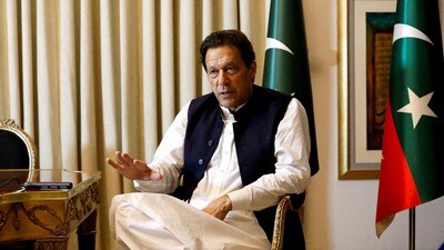 Former Pakistani Prime Minister Imran Khan. (Reuters)