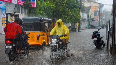 Heavy rains lashed several districts across Tamil Nadu on Monday. (PTI/File Photo) Heavy rains lashed several districts across Tamil Nadu on Monday. (PTI/File Photo)