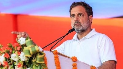 Rahul Gandhi paid tribute to the victims and security personnel who laid down their lives in the line of duty during the 26/11 terror attacks. (AICC via PTI) Rahul Gandhi paid tribute to the victims and security personnel who laid down their lives in the line of duty during the 26/11 terror attacks. (AICC via PTI)