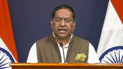 File photo of MEA spokesperson Randhir Jaiswal. (HT_PRINT) File photo of MEA spokesperson Randhir Jaiswal. (HT_PRINT)