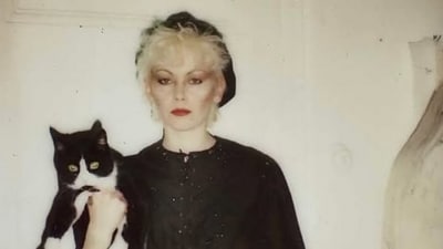 Pam Hogg and her beloved Blitz Kid n Cat (Instagram) Pam Hogg and her beloved Blitz Kid n Cat (Instagram)