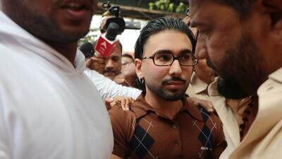 Social media influencer Orhan Awatramani aka Orry was questioned by the ANC on Wednesday. (Satish Bate/ Hindustan Times) Social media influencer Orhan Awatramani aka Orry was questioned by the ANC on Wednesday. (Satish Bate/ Hindustan Times)