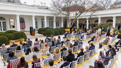 US President Donald Trump speaks prior to pardoning the National Thanksgiving Turkey during a ceremony in the Rose Garden of the White House in Washington, DC, US, on Tuesday, Nov. 25, 2025. (Bloomberg) US President Donald Trump speaks prior to pardoning the National Thanksgiving Turkey during a ceremony in the Rose Garden of the White House in Washington, DC, US, on Tuesday, Nov. 25, 2025. (Bloomberg)