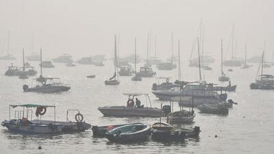 The city was blanketed in haze on Wednesday. (Bhushan Koyande/HT Photo) The city was blanketed in haze on Wednesday. (Bhushan Koyande/HT Photo)