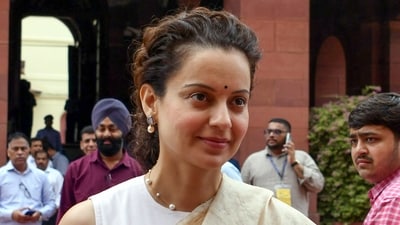 BJP MP Kangana Ranaut attended the Constitution Day event at the Central Hall of the Old Parliament building. (HT File Photo) (HT_PRINT) BJP MP Kangana Ranaut attended the Constitution Day event at the Central Hall of the Old Parliament building. (HT File Photo) (HT_PRINT)