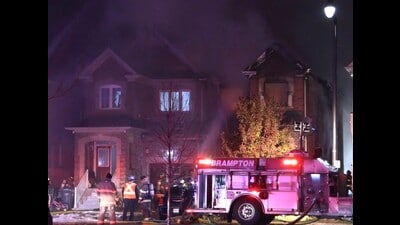 The incident happened on November 20 in Banas Way in Brampton, with Canadian media reporting that the blaze spread rapidly, trapping several family members inside. The incident happened on November 20 in Banas Way in Brampton, with Canadian media reporting that the blaze spread rapidly, trapping several family members inside.