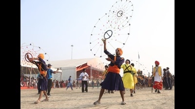 Youth from across the state participating in 19 Scout and Guides Jamboree in Lucknow on Wednesday (HT Photo) Youth from across the state participating in 19 Scout and Guides Jamboree in Lucknow on Wednesday (HT Photo)