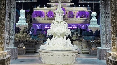 Amid performances by Jennifer Lopez, and dances by Ranveer Singh and Janhvi Kapoor, one creation quietly stole the spotlight: a monumental Rajasthani-inspired cake. Amid performances by Jennifer Lopez, and dances by Ranveer Singh and Janhvi Kapoor, one creation quietly stole the spotlight: a monumental Rajasthani-inspired cake.