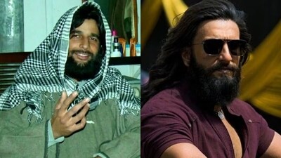 Major Mohit Sharma (left) Still from Dhurandhar (right)