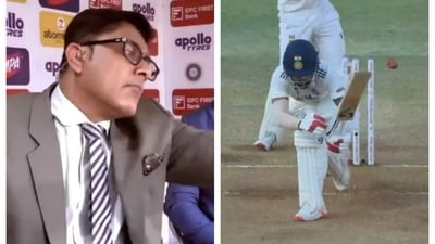 Anil Kumble mimicking KL Rahul's poor shot