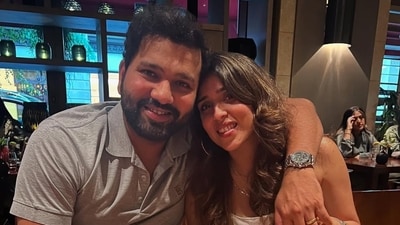 Rohit Sharma with wife Ritika Sajdeh (Instagram/Rohit Sharma) Rohit Sharma with wife Ritika Sajdeh (Instagram/Rohit Sharma)