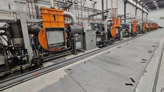 This photo provided by Noveon Magnetics, a row of specialized furnaces that are used to produce rare earth magnets sits inside the Noveon Magnetics plant in San Marcos, Texas. (Noveon Magnetics via AP) (AP)