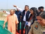 Noida, Oct 25 (ANI): Uttar Pradesh Chief Minister Yogi Adityanath inspects the Noida International Airport construction at Jewar ahead of its inauguration, in Noida on Saturday. (@CMOfficeUP X/ANI Photo)
Noida, Oct 25 (ANI): Uttar Pradesh Chief Minister Yogi Adityanath inspects the Noida International Airport construction at Jewar ahead of its inauguration, in Noida on Saturday. (@CMOfficeUP X/ANI Photo)