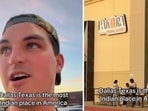 An American influencer shared a video he claimed he captured in Dallas, Texas. 