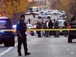 Streets are blocked after two National Guard soldiers were shot near the White House in Washington at around 2:15 pm on Wednesday (local time). Streets are blocked after two National Guard soldiers were shot near the White House in Washington at around 2:15 pm on Wednesday (local time).