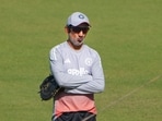 India's coach Gautam Gambhir during a training session India's coach Gautam Gambhir during a training session