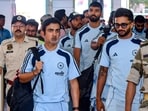 India's head coach Gautam Gambhir and team member Nitish Kumar Reddy arrive in Guwahati India's head coach Gautam Gambhir and team member Nitish Kumar Reddy arrive in Guwahati