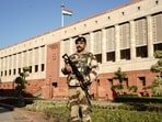 **EDS: THIRD PARTY IMAGE** In this image released on Nov. 27, 2025, Security personnel take part in a mock drill conducted by the Central Industrial Security Force (CISF) at the Parliament House Complex (PHC), in New Delhi. (CISF via PTI Photo) (PTI11_27_2025_000364B) **EDS: THIRD PARTY IMAGE** In this image released on Nov. 27, 2025, Security personnel take part in a mock drill conducted by the Central Industrial Security Force (CISF) at the Parliament House Complex (PHC), in New Delhi. (CISF via PTI Photo) (PTI11_27_2025_000364B)