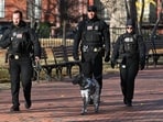 Secret Service uniformed division officers patrol in Lafayette Square across from the White House, in Washington, DC on November 27, 2025. Secret Service uniformed division officers patrol in Lafayette Square across from the White House, in Washington, DC on November 27, 2025.