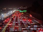 Thanksgiving travel is projected to hit a record 81.8 million Americans, leading to severe traffic congestion, especially in Los Angeles. (Photo by Apu Gomes / GETTY IMAGES NORTH AMERICA / Getty Images via AFP)(Getty Images via AFP)