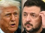 US President Donald Trump and Ukraine's leader Volodymyr Zelensky.