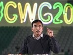 Union Sports and Youth Affairs Minister Mansukh Mandaviya. (PTI)