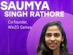Saumya Singh Rathore co-founded money-based online gaming app WinZO in 2017. Saumya Singh Rathore co-founded money-based online gaming app WinZO in 2017.