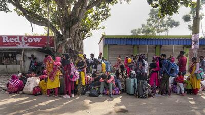 Bangladeshi nationals, who illegally entered India, wait to return to their homeland following the implementation of electoral roll revision, in North 24 Parganas district of West Bengal. (PTI) Bangladeshi nationals, who illegally entered India, wait to return to their homeland following the implementation of electoral roll revision, in North 24 Parganas district of West Bengal. (PTI)