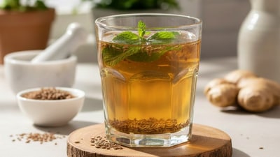 Jeera water offers several health benefits, including improved digestion, weight management, and reduced inflammation, thanks to its antioxidant-rich properties. (Made using Gemini AI) Jeera water offers several health benefits, including improved digestion, weight management, and reduced inflammation, thanks to its antioxidant-rich properties. (Made using Gemini AI)
