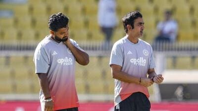 India's head coach Gautam Gambhir and stand-in captain Rishabh Pant. (PTI) India's head coach Gautam Gambhir and stand-in captain Rishabh Pant. (PTI)