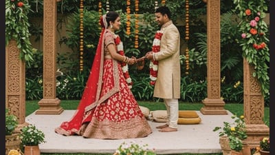 Indian couples are choosing eco-friendly decor and wedding venues to cut emissions. (SHUTTERSTOCK) Indian couples are choosing eco-friendly decor and wedding venues to cut emissions. (SHUTTERSTOCK)