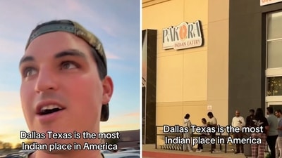An American influencer shared a video he claimed he captured in Dallas, Texas. (Instagram/@pigeonvizion) An American influencer shared a video he claimed he captured in Dallas, Texas. (Instagram/@pigeonvizion)