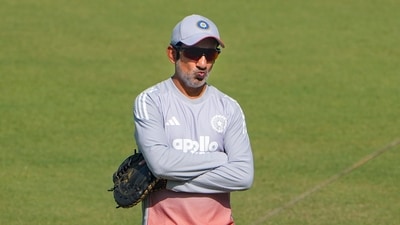 India's coach Gautam Gambhir during a training session (PTI) India's coach Gautam Gambhir during a training session (PTI)