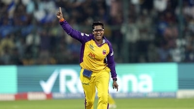 UP Warriorz broke the bank for Deepti Sharma, using the RTM option to re-sign her for <span class='webrupee'>₹</span>3.2 Cr, at the WPL 2026 Auction in New Delhi on Thursday. (PTI) UP Warriorz broke the bank for Deepti Sharma, using the RTM option to re-sign her for <span class='webrupee'>₹</span>3.2 Cr, at the WPL 2026 Auction in New Delhi on Thursday. (PTI)