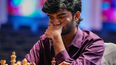 Since October 2024, Gukesh gained rating points in just two months. He has lost points in all the other months. (HT_PRINT) Since October 2024, Gukesh gained rating points in just two months. He has lost points in all the other months. (HT_PRINT)