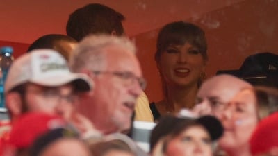 Taylor Swift looks on during the second quarter in the game between the Kansas City Chiefs and the Detroit Lions (Getty Images via AFP) Taylor Swift looks on during the second quarter in the game between the Kansas City Chiefs and the Detroit Lions (Getty Images via AFP)