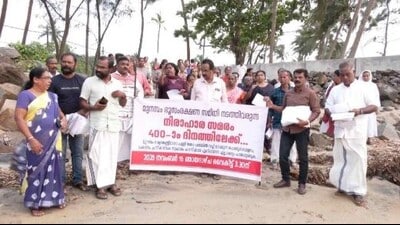 The action council driving over a year-long protest in Munambam, a coastal hamlet in Kerala’s Ernakulam district, demanding ownership and revenue rights over the land they reside in amid a Waqf dispute is likely to decide to end the agitation soon. (Representational Image) The action council driving over a year-long protest in Munambam, a coastal hamlet in Kerala’s Ernakulam district, demanding ownership and revenue rights over the land they reside in amid a Waqf dispute is likely to decide to end the agitation soon. (Representational Image)