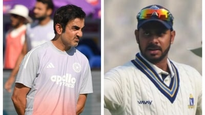 Manoj Tiwary, right, has lashed out at Gautam Gambhir (AFP)