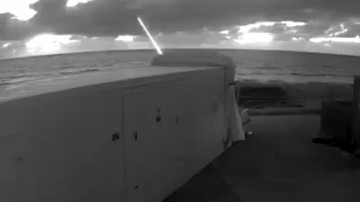 DragonFire is used to hit drones, missiles and other airborne targets using a concentrated beam to focus. (@DefenceHQ/X) DragonFire is used to hit drones, missiles and other airborne targets using a concentrated beam to focus. (@DefenceHQ/X)