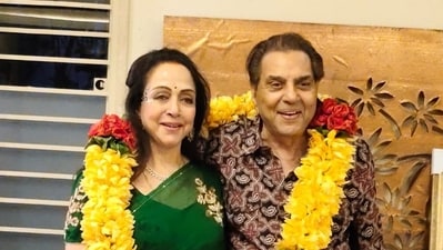 Hema Malini shared a series of picture with her late husband Dharmendra. Hema Malini shared a series of picture with her late husband Dharmendra.