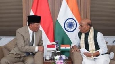 India, Indonesia focussed on free, open Indo-Pacific during talks between defence minister Rajnath Singh and his Indonesian counterpart Sjafrie Sjamsoeddin in Delhi. India, Indonesia focussed on free, open Indo-Pacific during talks between defence minister Rajnath Singh and his Indonesian counterpart Sjafrie Sjamsoeddin in Delhi.