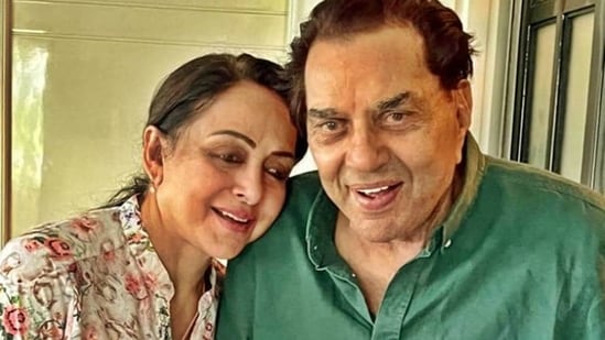 Hema Malini with Dharmendra