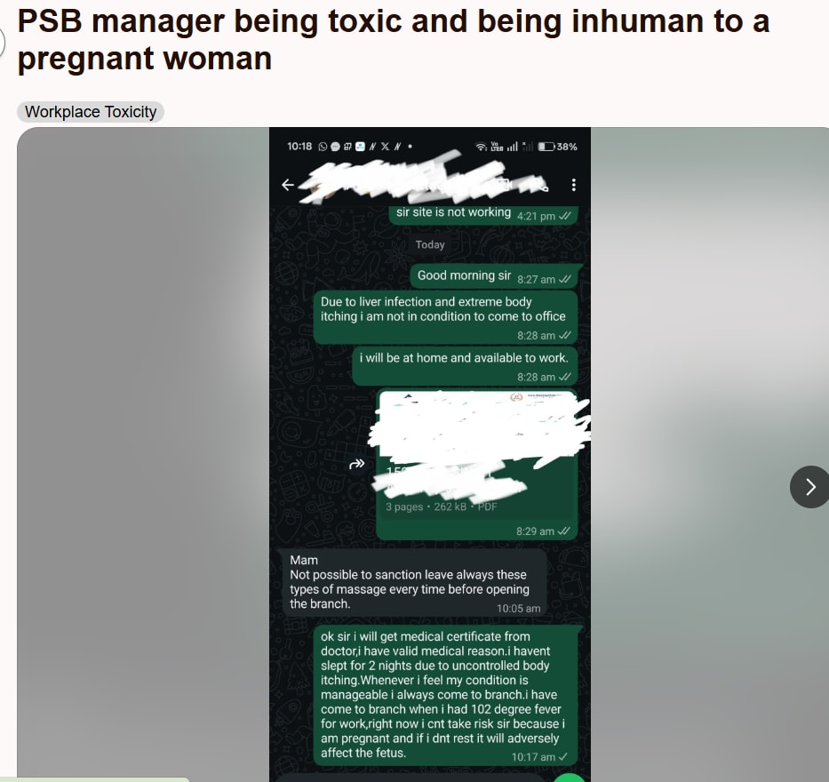 Screengrab of the Reddit post. (Reddit) Screengrab of the Reddit post. (Reddit)