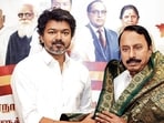 Former AIADMK veteran and nine-time MLA K.A. Sengottaiyan joins Tamilaga Vettri Kazhagam (TVK) in the presence of party chief Vijay, at the party office at Panaiyur, Chennai on Thursday. (ANI PHOTO) Former AIADMK veteran and nine-time MLA K.A. Sengottaiyan joins Tamilaga Vettri Kazhagam (TVK) in the presence of party chief Vijay, at the party office at Panaiyur, Chennai on Thursday. (ANI PHOTO)
