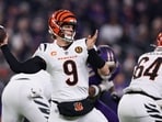 Joe Burrow #9 of the Cincinnati Bengals passes the ball against the Baltimore Ravens during the first quarter Joe Burrow #9 of the Cincinnati Bengals passes the ball against the Baltimore Ravens during the first quarter